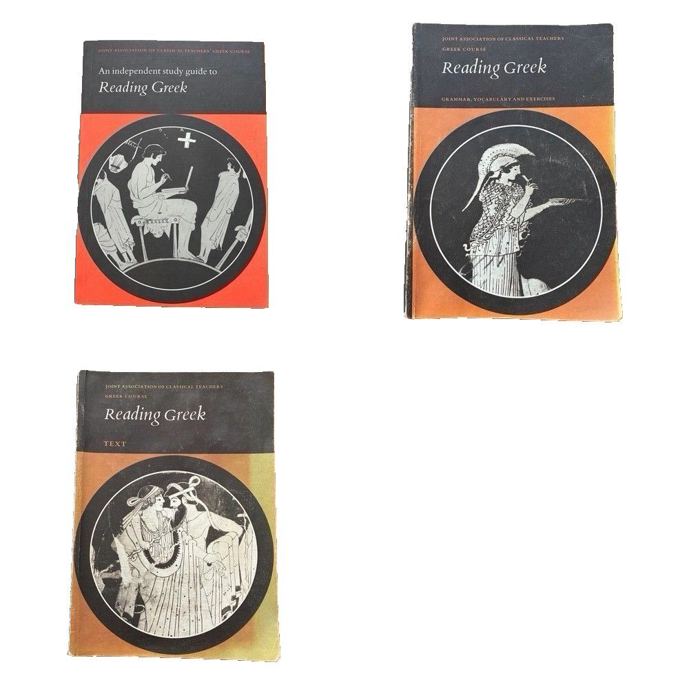 LOT of 3 Reading Greek JACT Course 1978 Study Guide, Text, Grammar PB Books